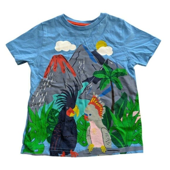 Mini Boden Other - Mini Boden Volcano Bird Graphic Tee 3-4y